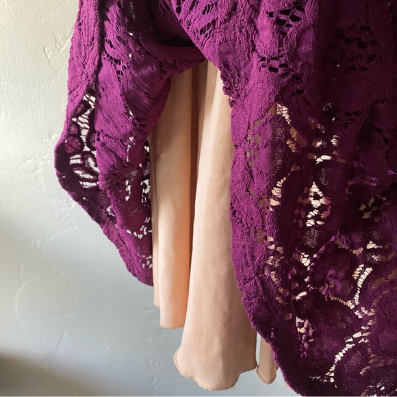 Maroon Lacy Dress - Picture 4 of 5